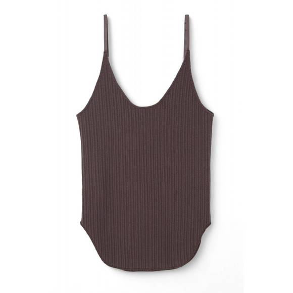 NEW MOUSSY comfort basic camisole top in brown - Picture 4 of 4